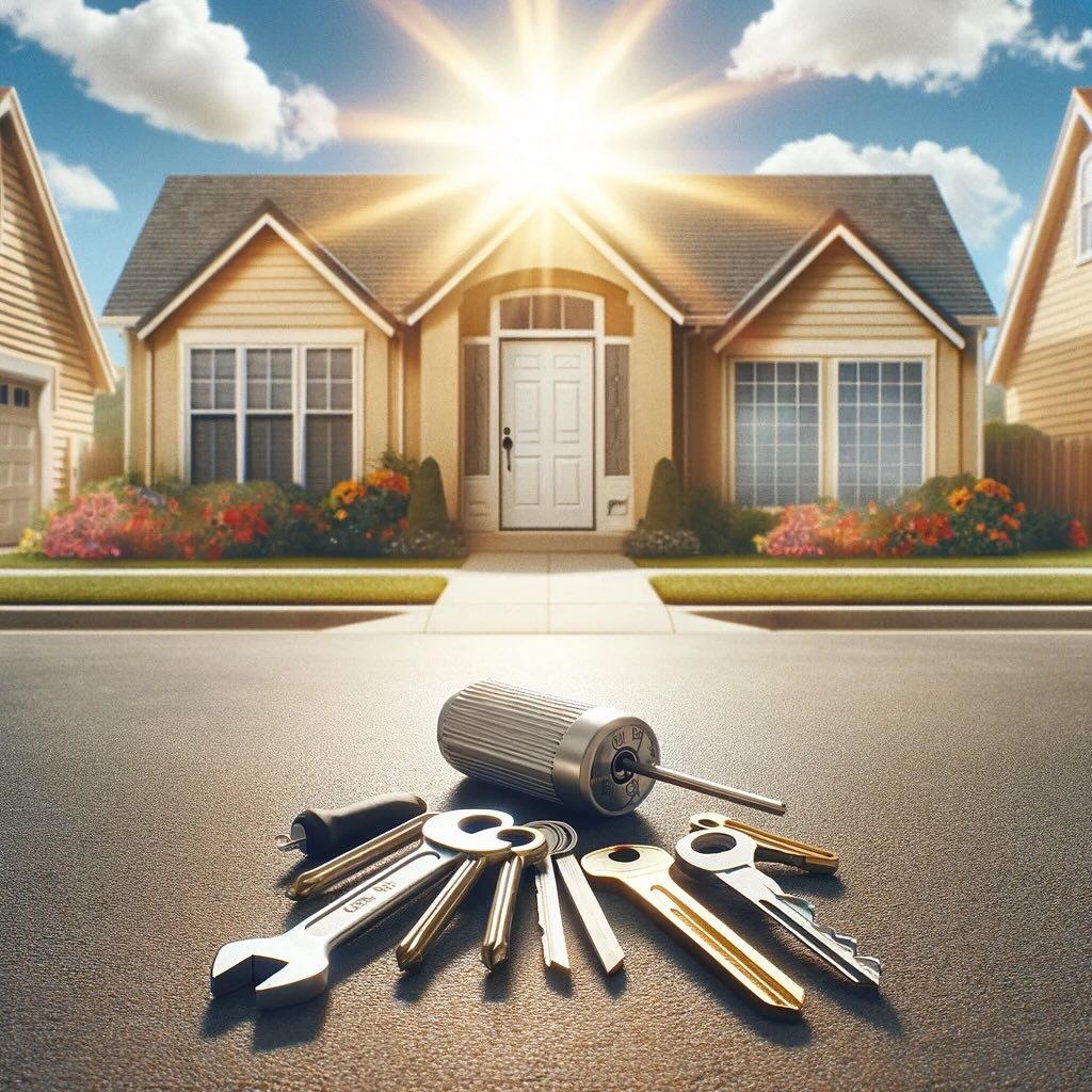 Professional locksmith in Elmsford, NY installing a secure lock on a residential door.