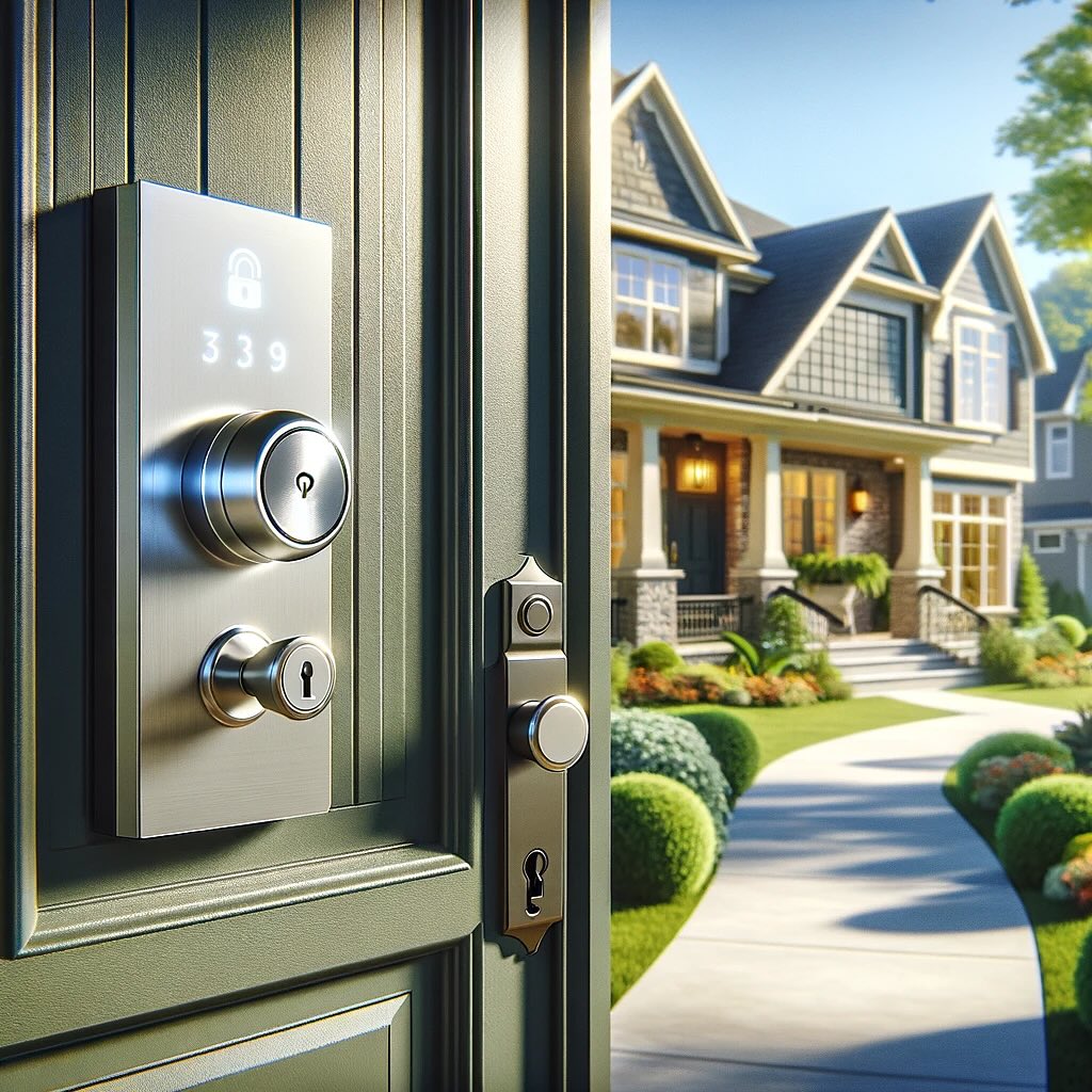 Professional locksmith in Bronxville, NY installing a secure lock on a residential door.