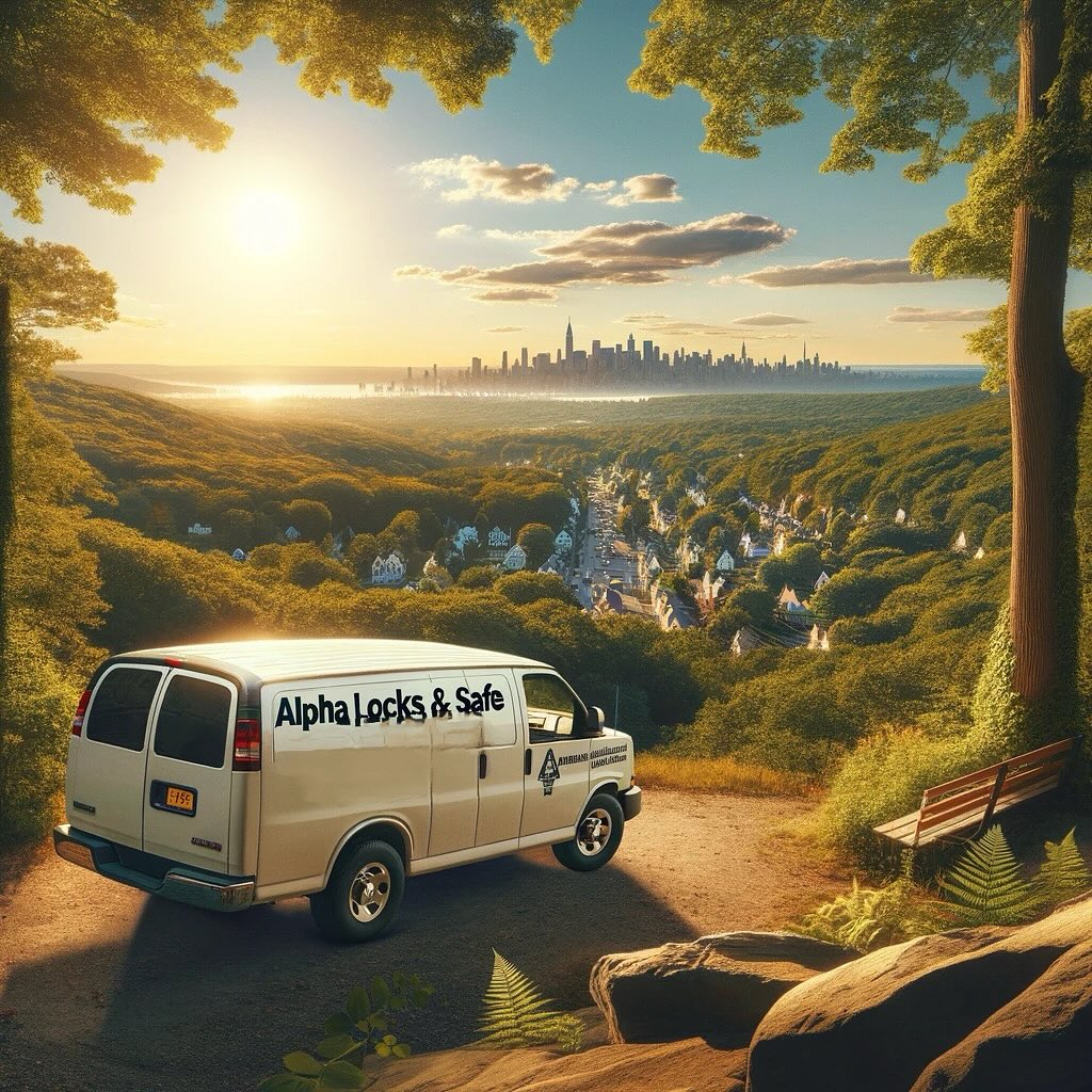 Professional locksmith in Cortlandt, NY installing a secure lock on a residential door.