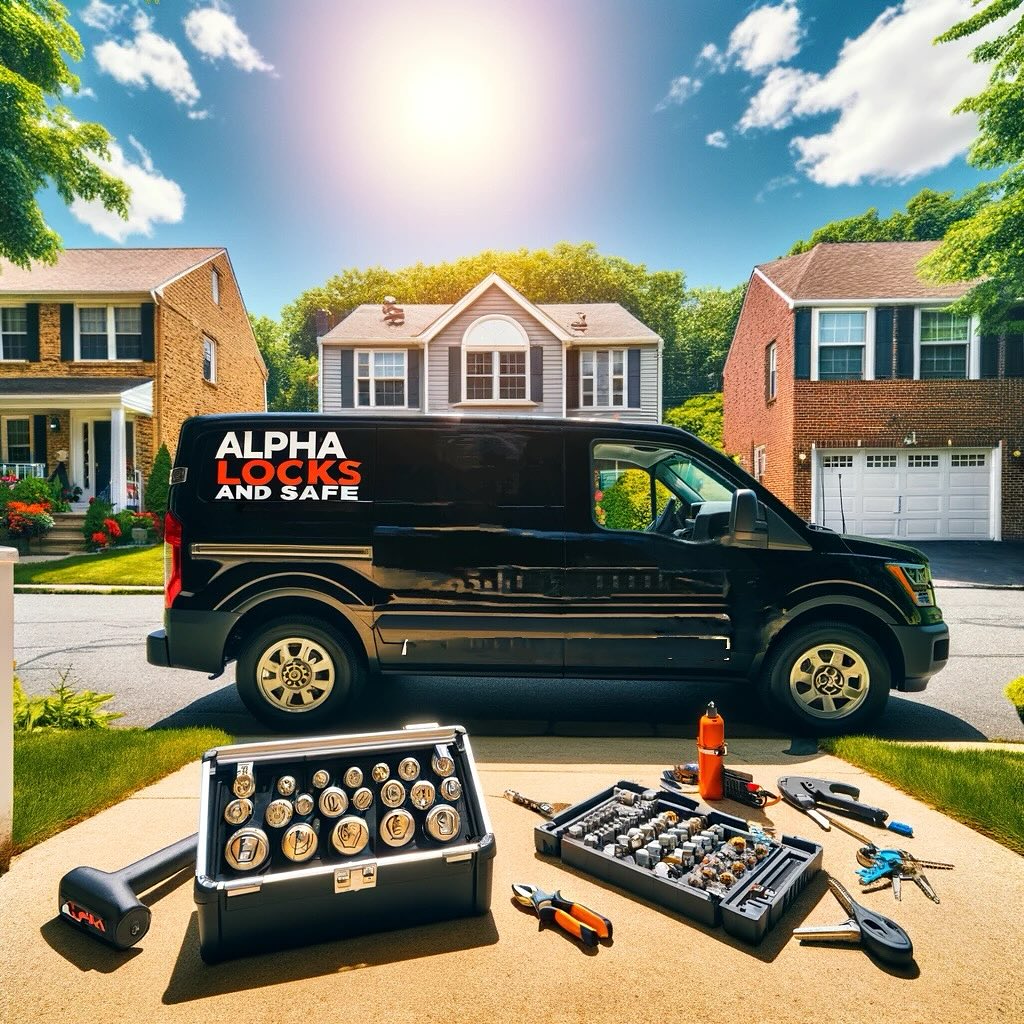 Professional locksmith in Chappaqua, NY installing a secure lock on a residential door.