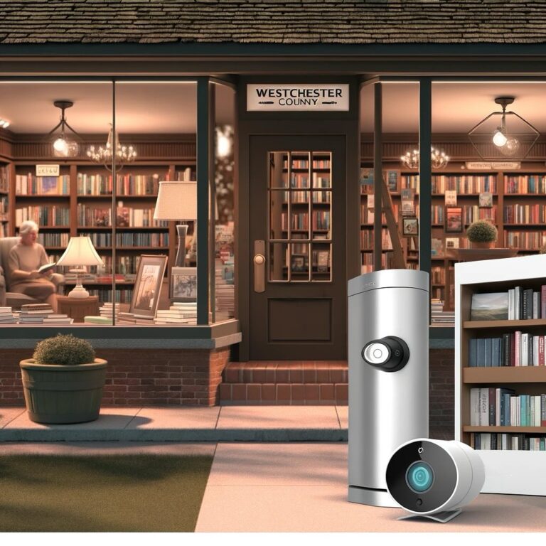 Professional locksmith in Armonk, NY installing a secure lock on a residential door.